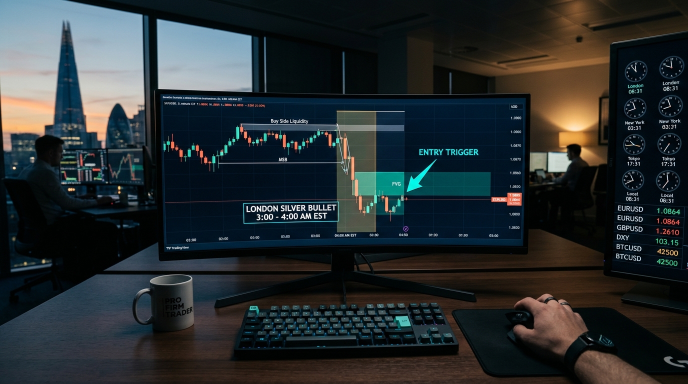 ICT London Silver Bullet Strategy Chart Setup